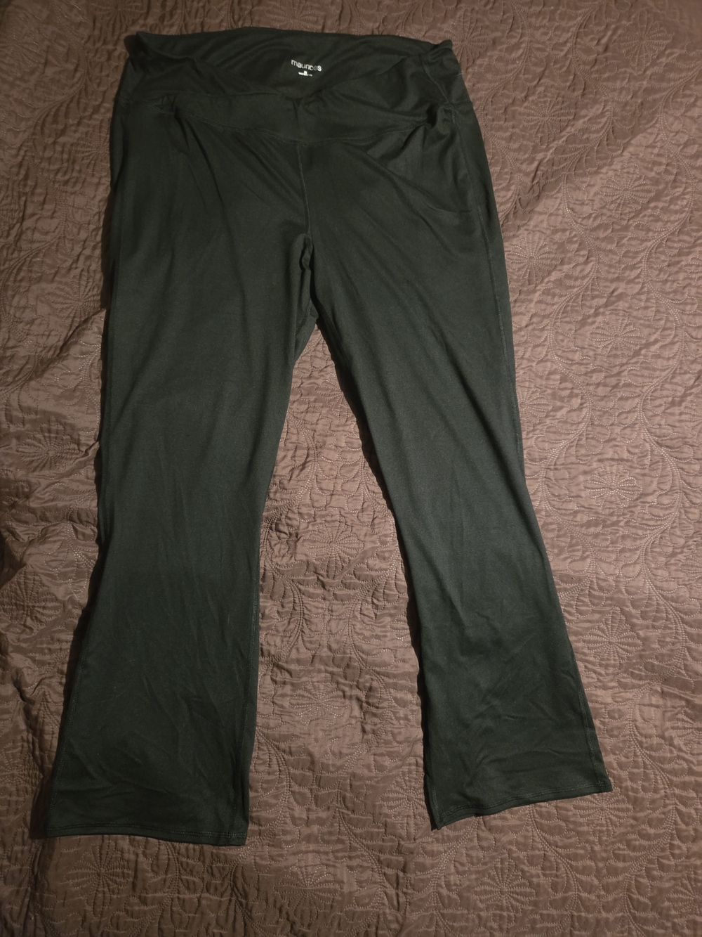 Maurices Black Boot-Cut Legging Pants 2xl